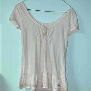 Hollister white shirt